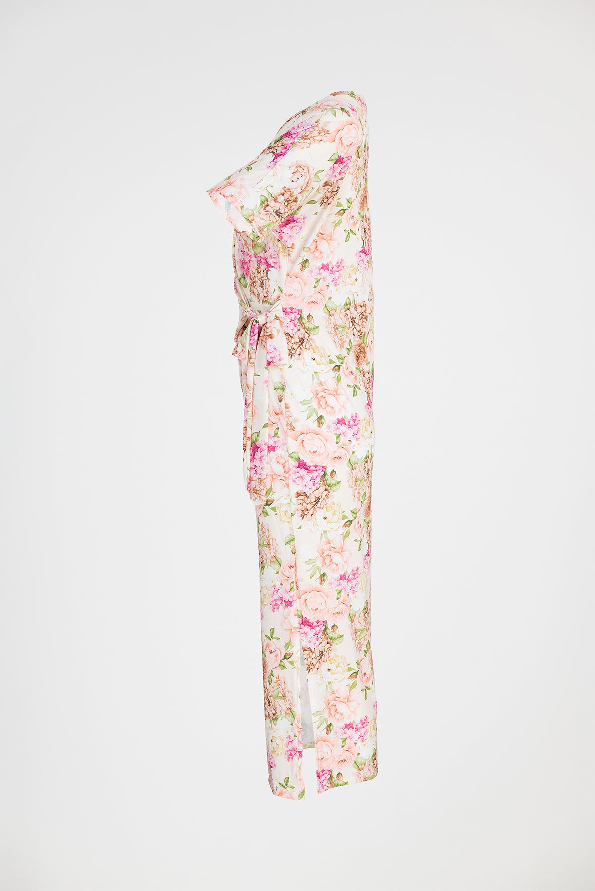 Дълга рокля с цепка отстрани – Pink Mood