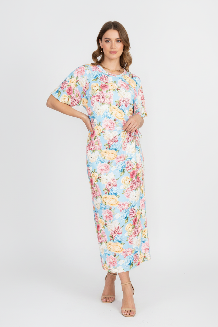 Дълга рокля с цепка отстрани – Fly Mood