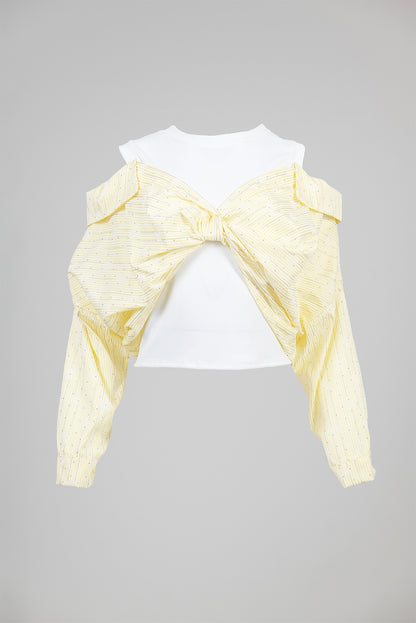 Къс топ с паднали рамене - Sun Stripe