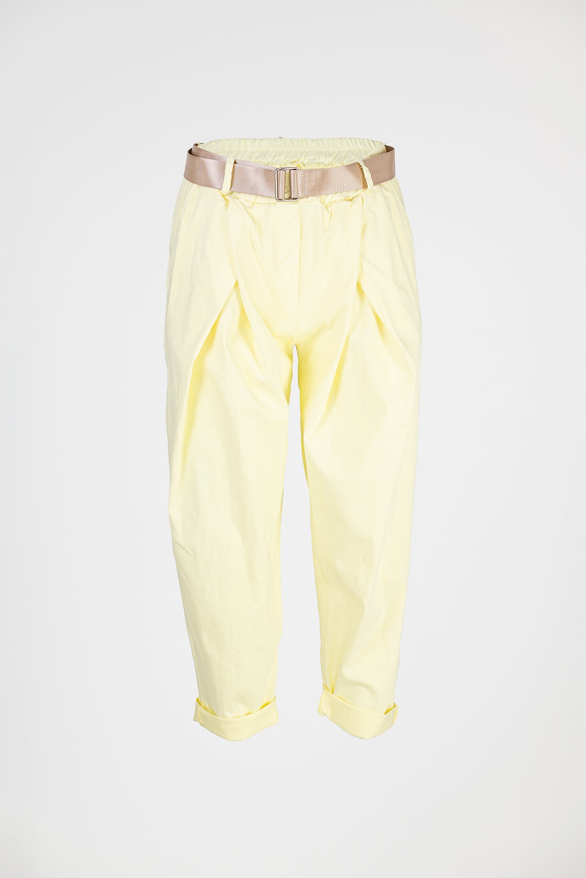 Дамски панталони с колан и еластична талия – Lemon Breeze