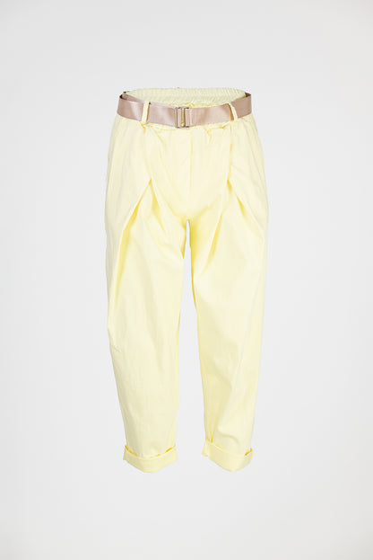 Дамски панталони с колан и еластична талия – Lemon Breeze