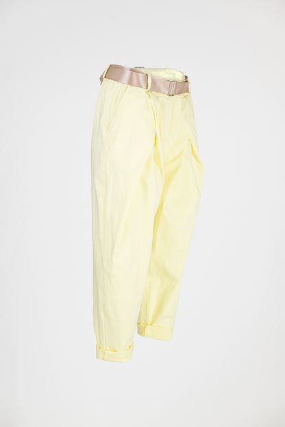 Дамски панталони с колан и еластична талия – Lemon Breeze