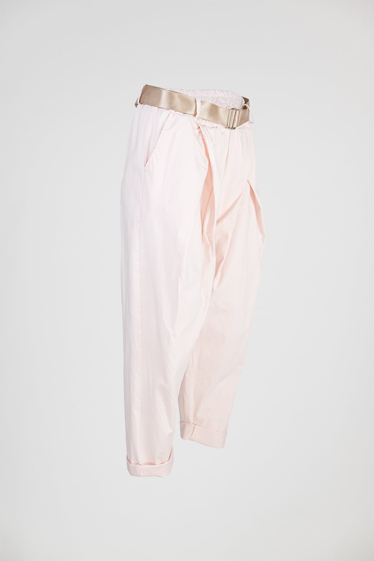 Дамски панталони с колан и еластична талия – Pink Breeze