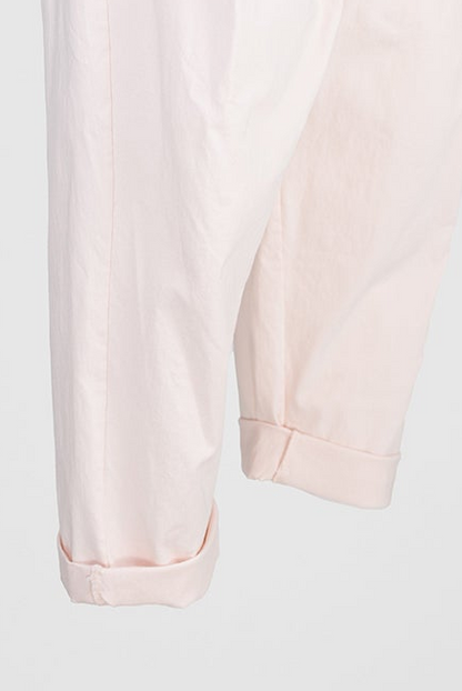 Дамски панталони с колан и еластична талия – Pink Breeze