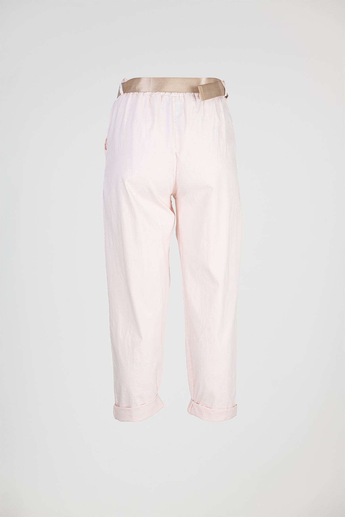 Дамски панталони с колан и еластична талия – Pink Breeze