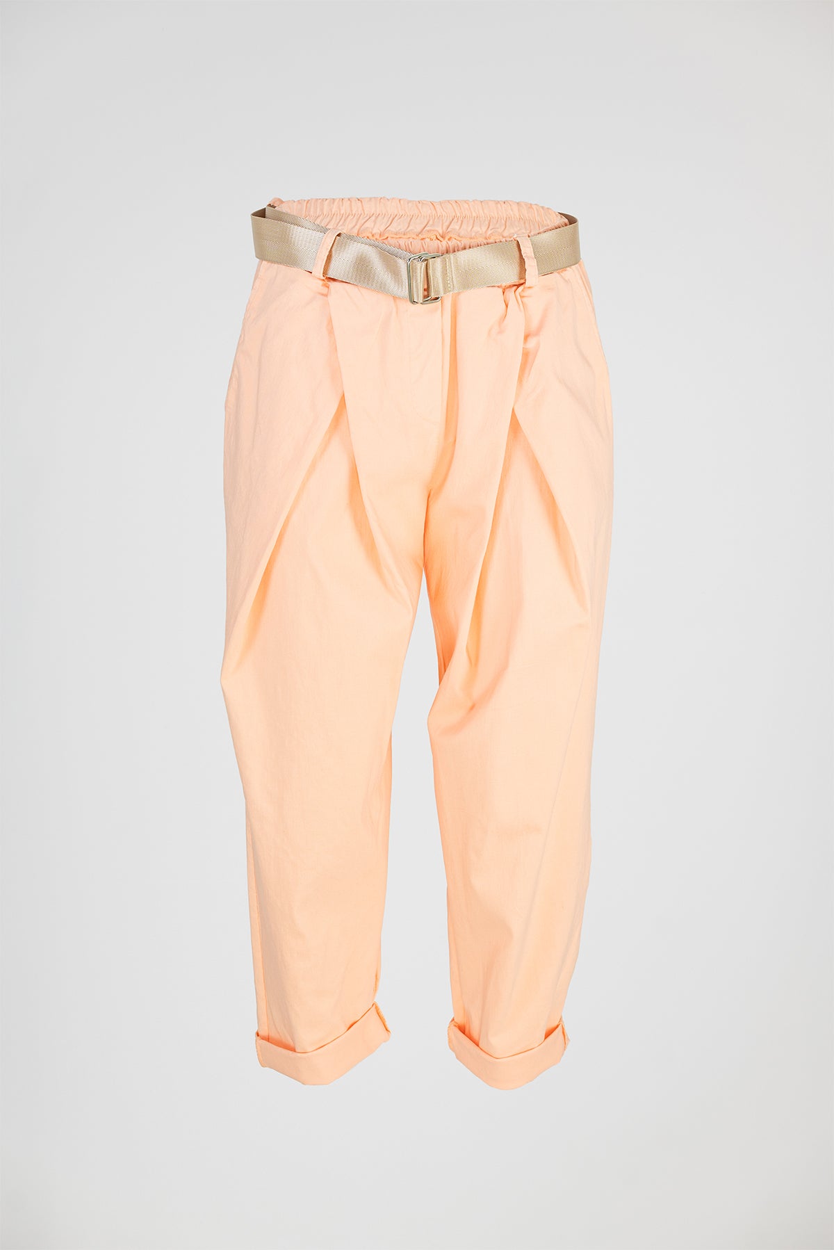 Дамски панталони с колан и еластична талия – Peach Breeze