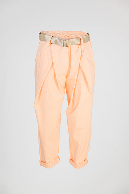 Дамски панталони с колан и еластична талия – Peach Breeze