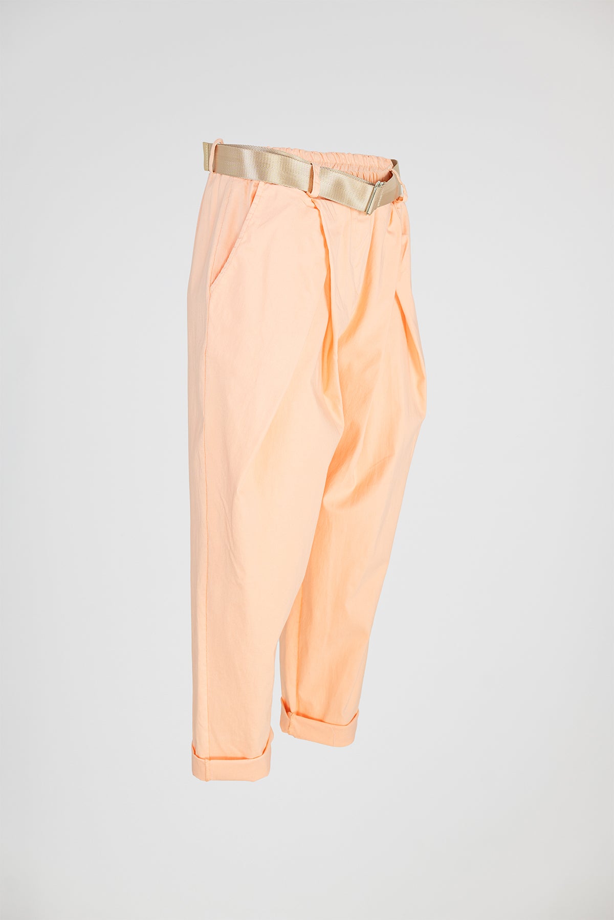 Дамски панталони с колан и еластична талия – Peach Breeze