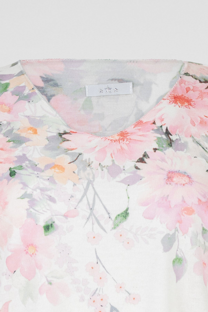 Дамска блуза с къс ръкав от фино плетиво - Blossom Air