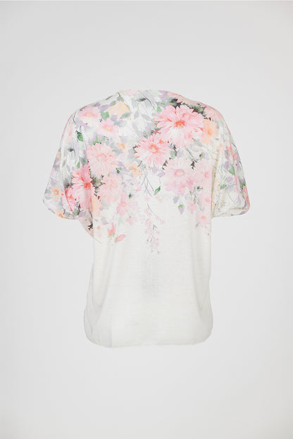 Дамска блуза с къс ръкав от фино плетиво - Blossom Air