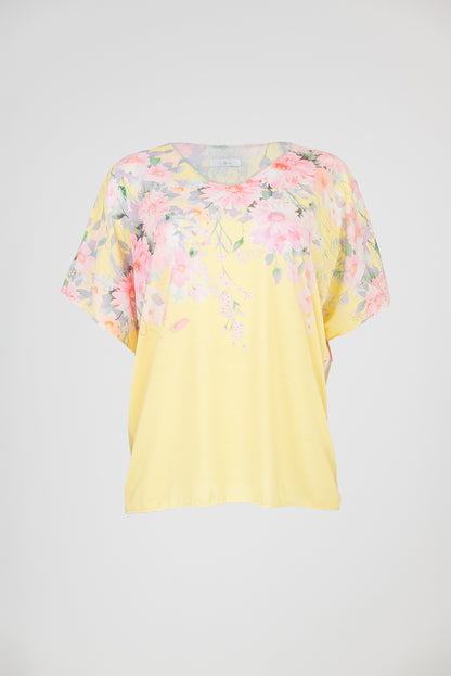 Дамска блуза с къс ръкав от фино плетиво - Blossom Air