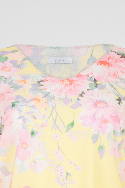 Дамска блуза с къс ръкав от фино плетиво - Blossom Air