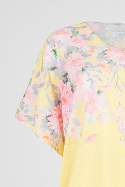 Дамска блуза с къс ръкав от фино плетиво - Blossom Air