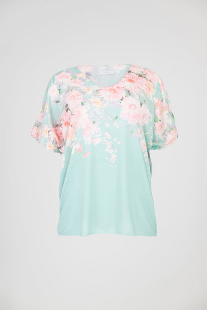 Дамска блуза с къс ръкав от фино плетиво - Blossom Air
