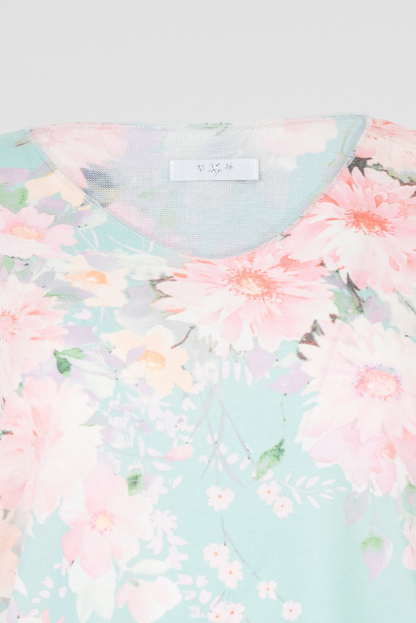 Дамска блуза с къс ръкав от фино плетиво - Blossom Air