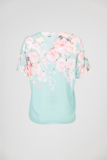 Дамска блуза с къс ръкав от фино плетиво - Blossom Air