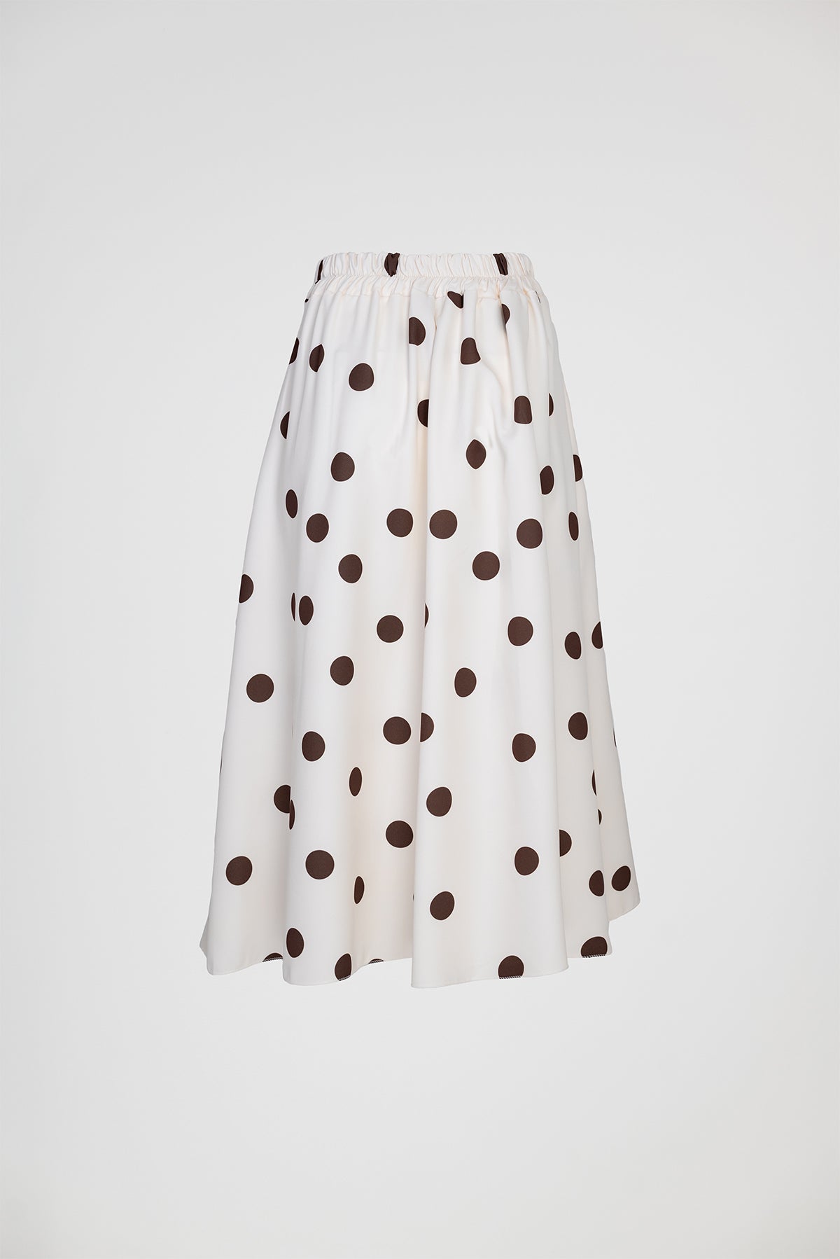Екрю пола на кафеви точки с колан и странични джобове - Marina Dot