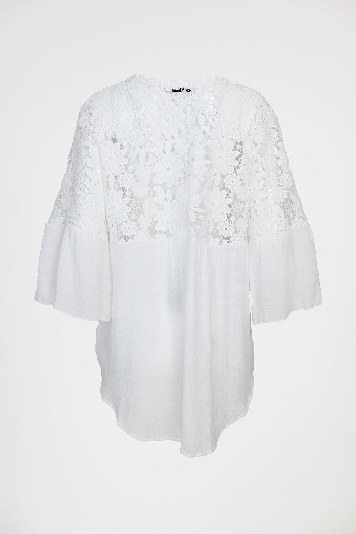 Дамска риза с дантелени ръкави и гръб - Soft Romance