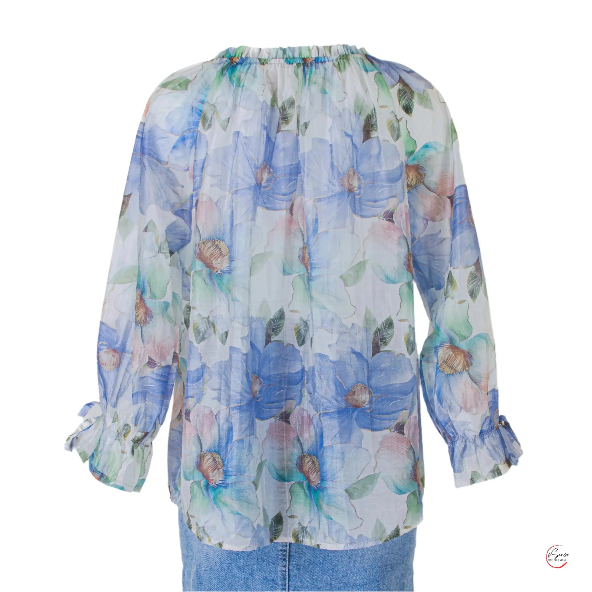 🌸 Ефирна дамска блуза с цветен принт – за нежен и романтичен стил 🌸