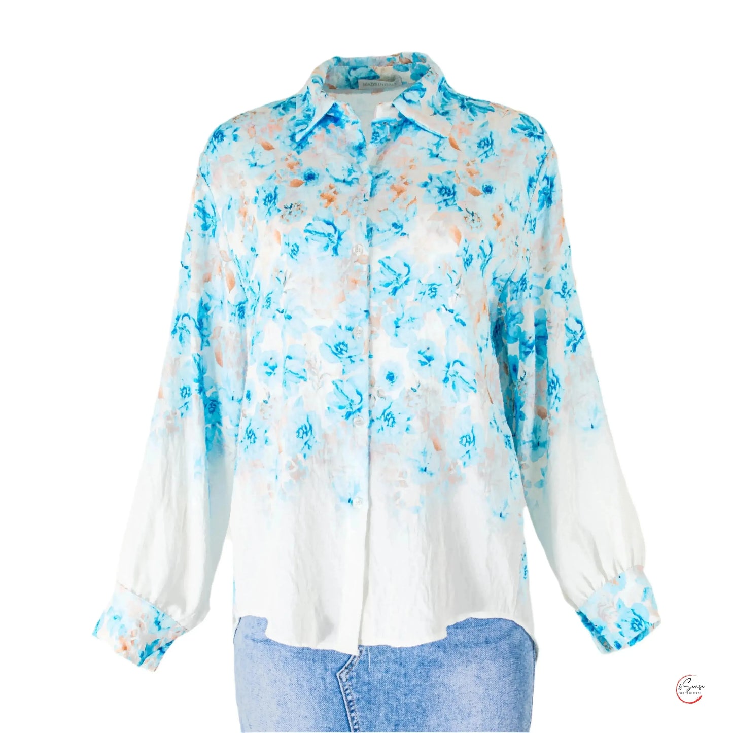 Дамска риза с издължена задна част | колекция есен-зима