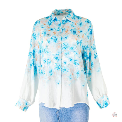 Дамска риза с издължена задна част | колекция есен-зима