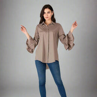 🤎 Риза “CHIC COCOA” – когато стилът говори сам 6Sense