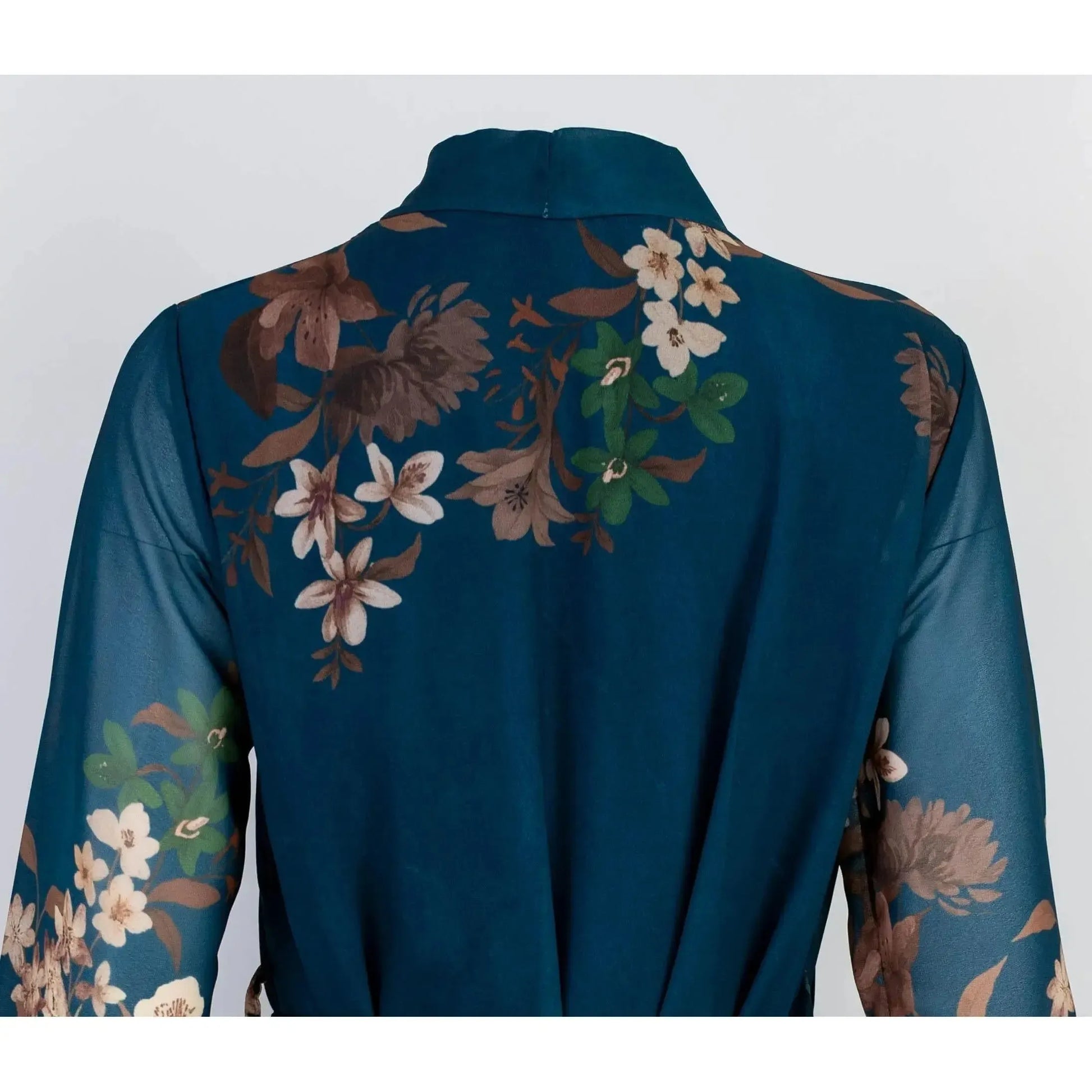 Дамска рокля в петролено зелено с подплата | колекция есен-зима 6Sense