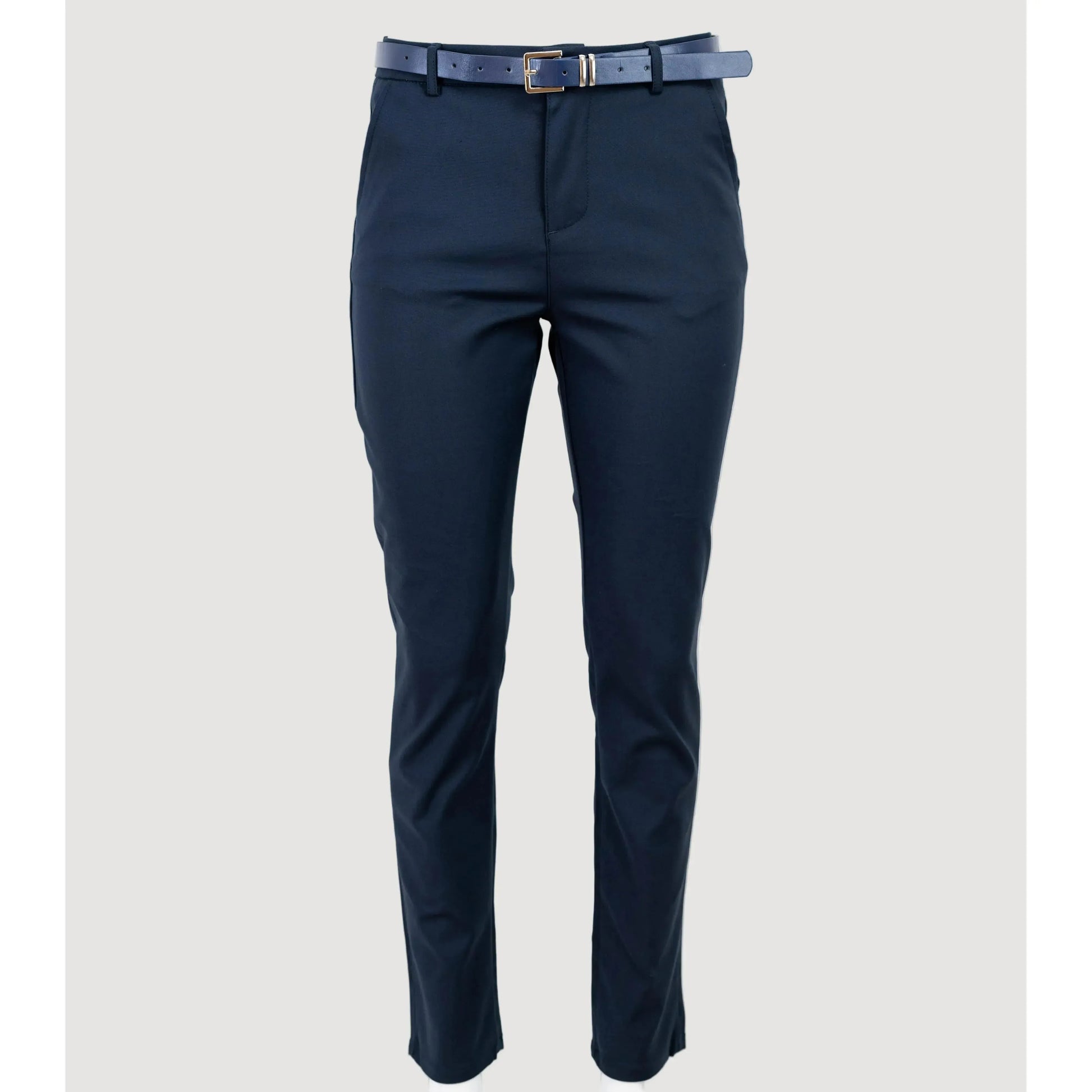 Дамски елегантни панталони в тъмно синьо | колекция есен-зима 6Sense