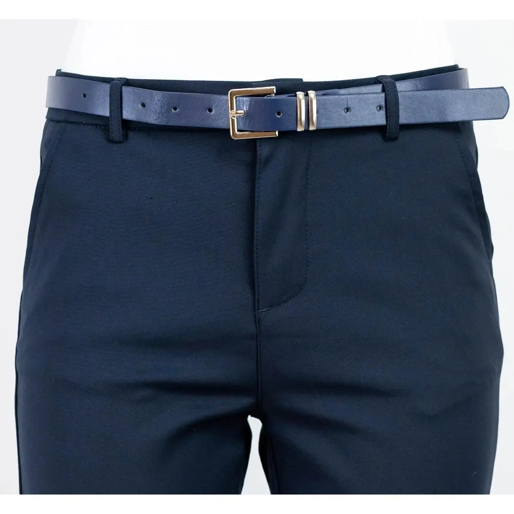 Дамски елегантни панталони в тъмно синьо | колекция есен-зима 6Sense