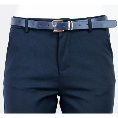 Дамски елегантни панталони в тъмно синьо | колекция есен-зима 6Sense