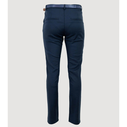 Дамски елегантни панталони в тъмно синьо | колекция есен-зима 6Sense