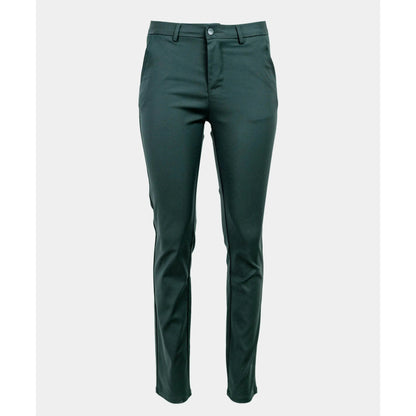 Дамски елегантни панталони в тъмно зелено | колекция есен-зима 6Sense