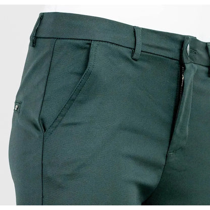 Дамски елегантни панталони в тъмно зелено | колекция есен-зима 6Sense