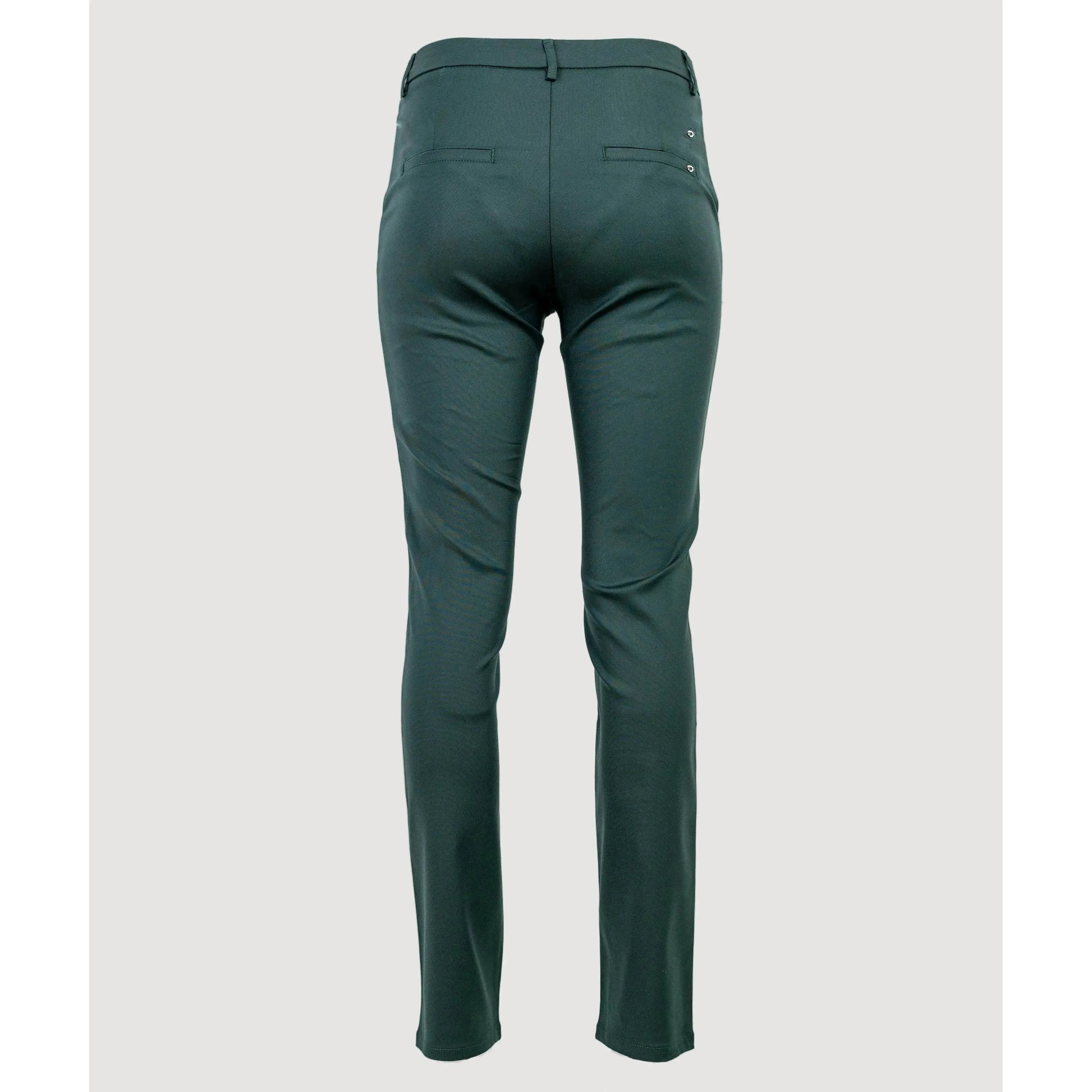 Дамски елегантни панталони в тъмно зелено | колекция есен-зима 6Sense