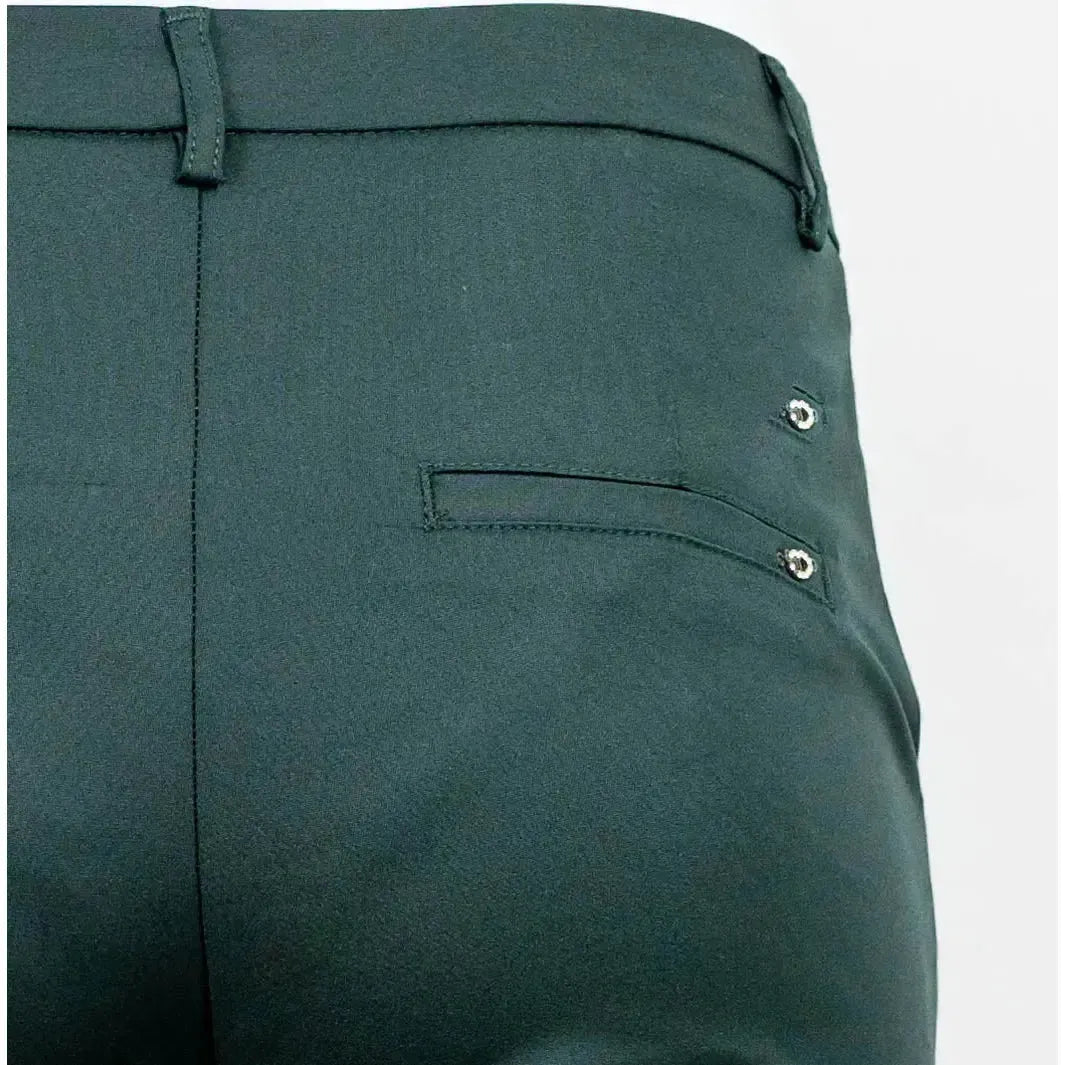 Дамски елегантни панталони в тъмно зелено | колекция есен-зима 6Sense