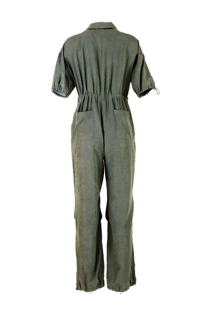 Дамски гащеризон с цип и регулируема талия | колекция есен-зима-гащеризони-6Sense