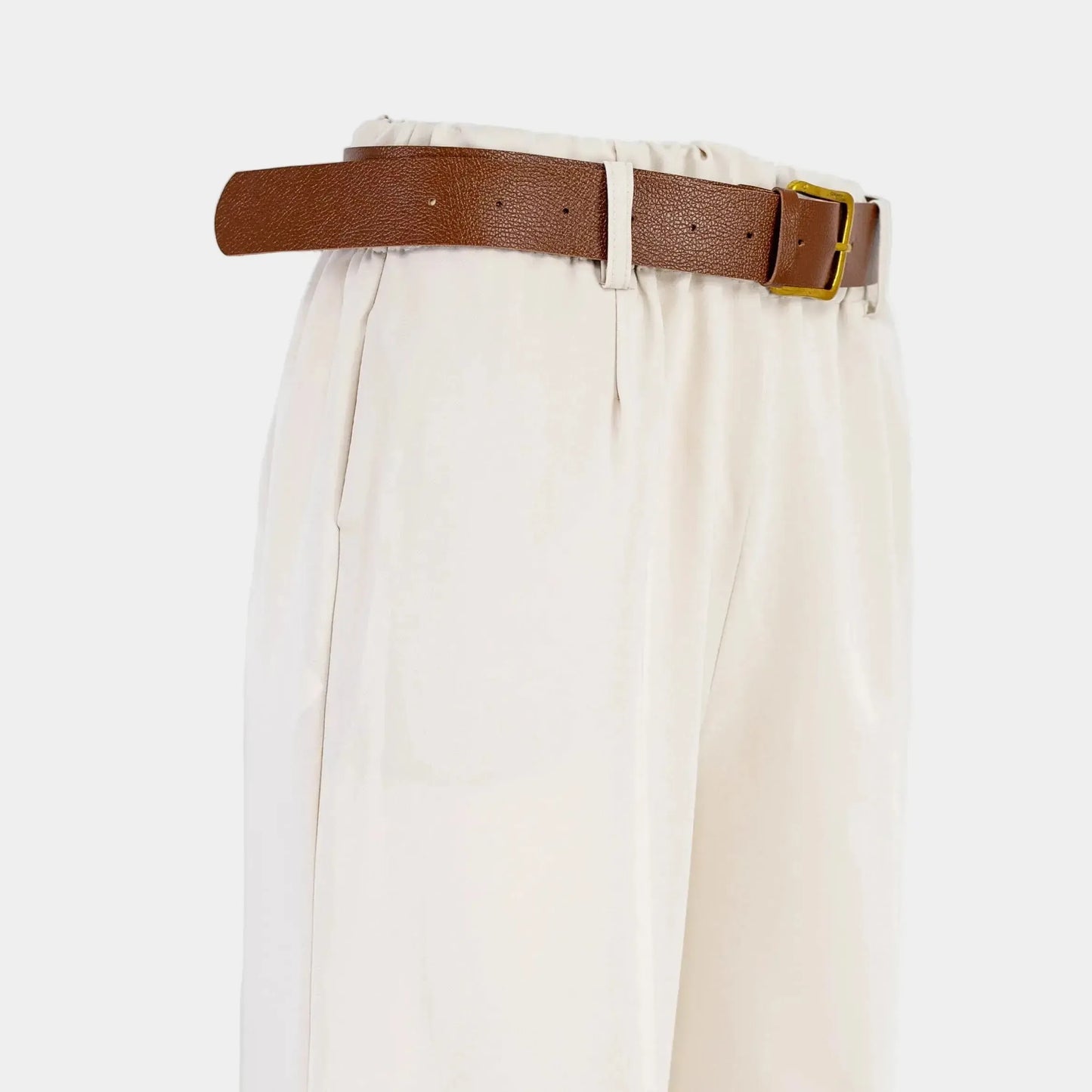 Дамски широк панталон с колан | 6Sense - под ъгъл от близо