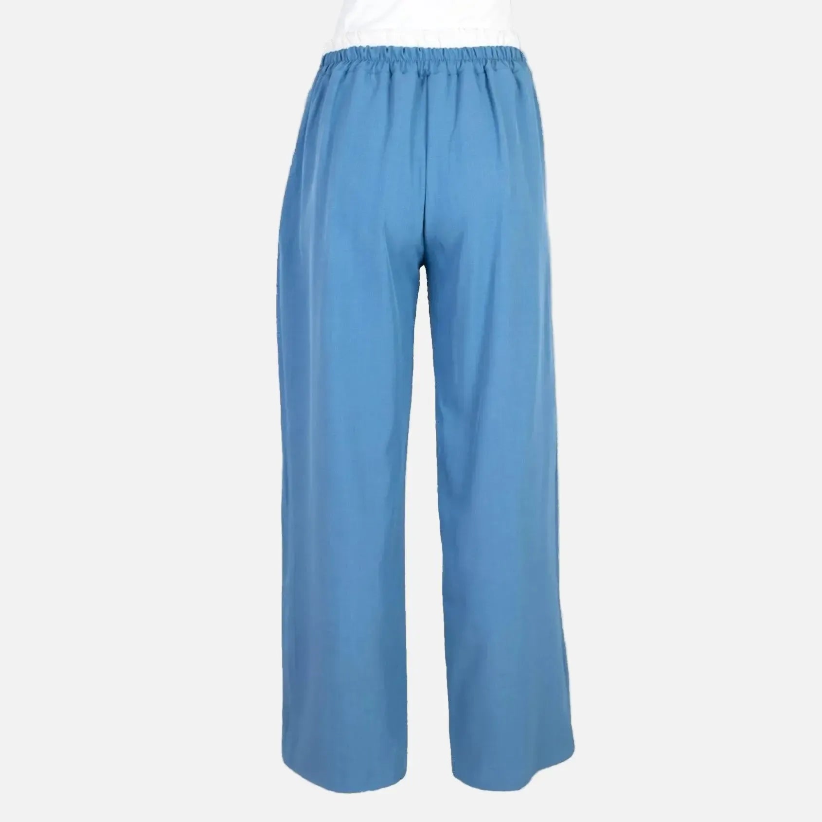 Дамски панталон в морско синьо с връзки | колекция есен-зима 6Sense