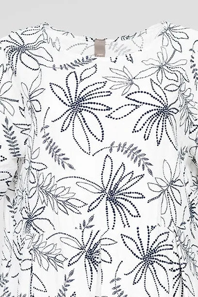 амска свободна рокля с флорален принт Flora Flow – до 4XL-рокли-6Sense