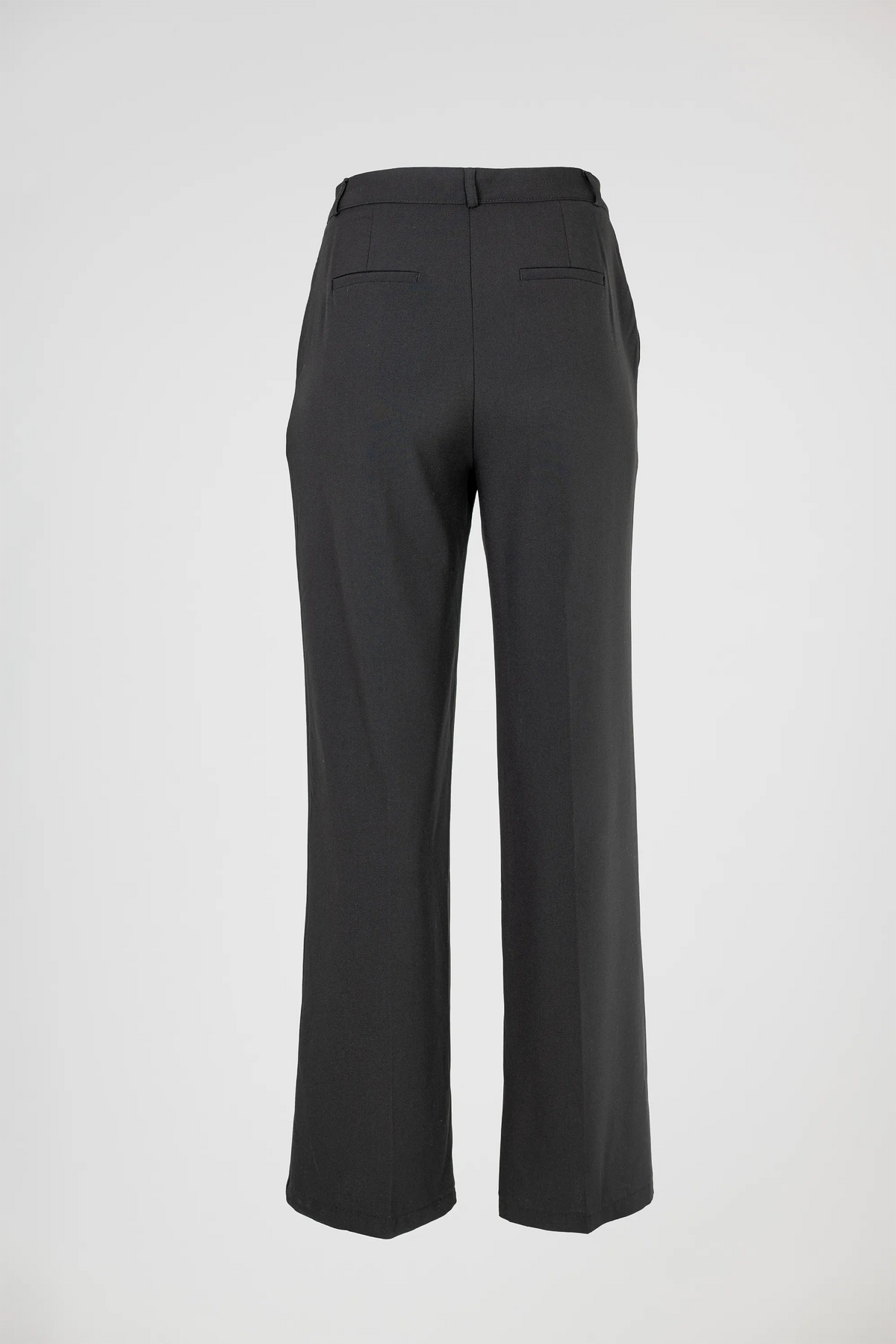 Черен дамски палацо панталон с широк крачол – Black Tailored Palazzo-панталони-6Sense