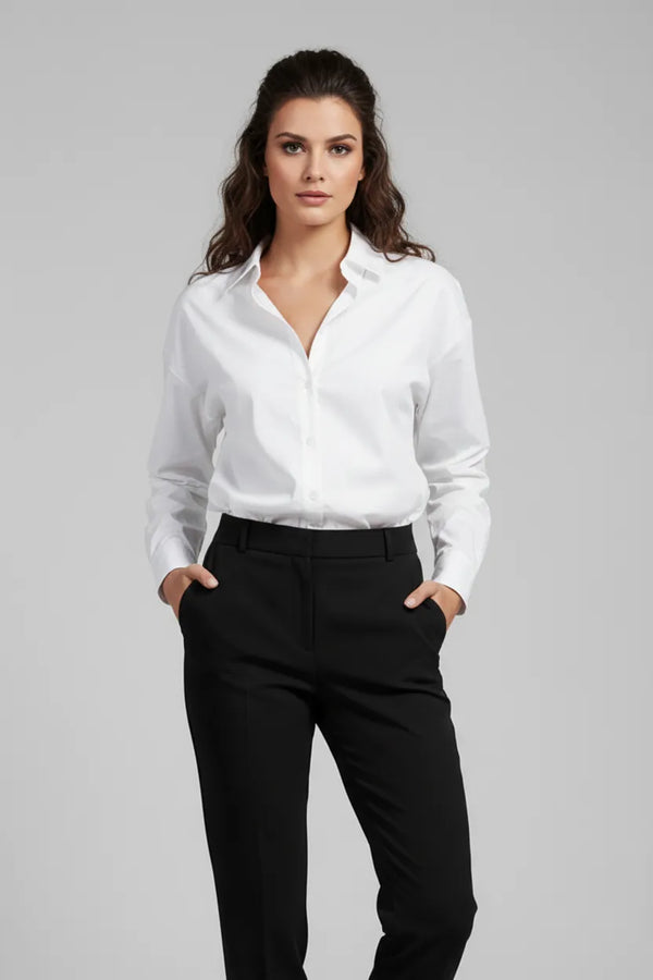 Дамска бяла класическа риза - White Ease