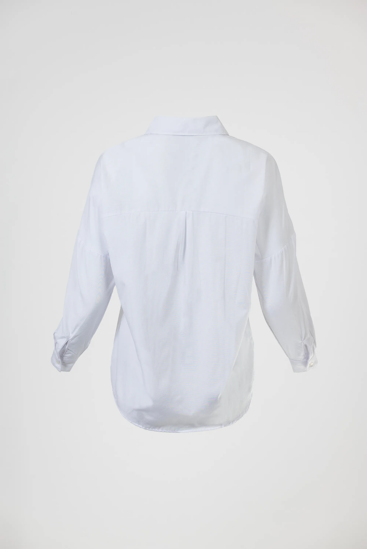 Дамска бяла памучна риза със свободна кройка – Pure White Shirt-ризи-6Sense