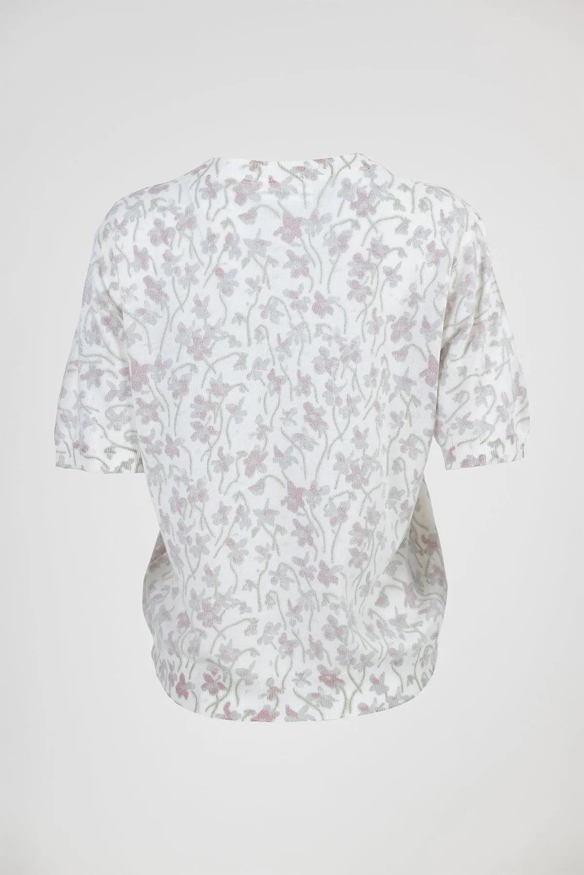 Дамска блуза с къс ръкав - Blossom Veil-блузи-6Sense