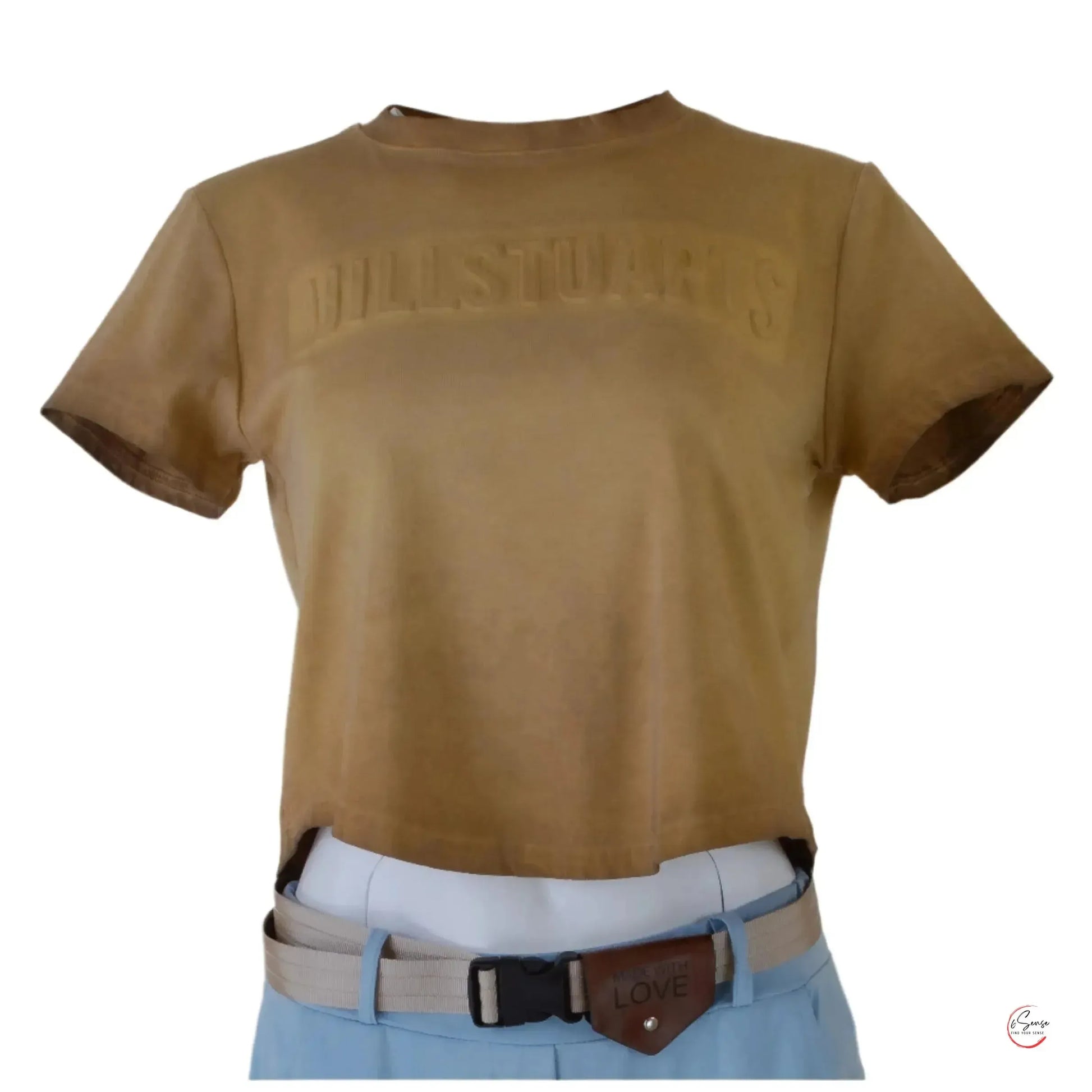 🌟 Дамска къса тениска JILLSTUARTS – винтидж кафява магия 🌟