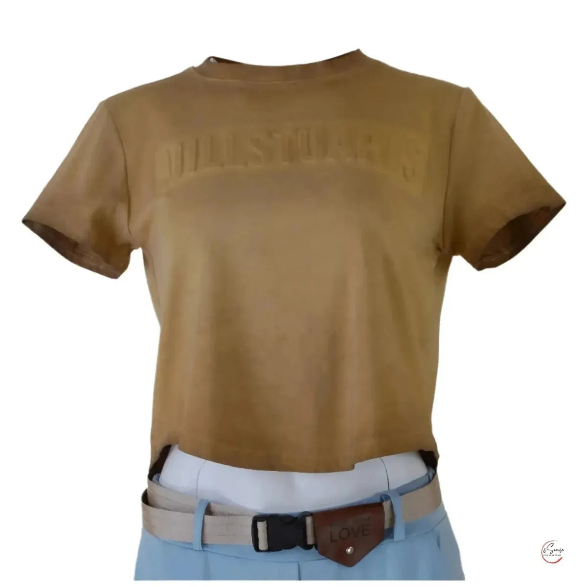 🌟 Дамска къса тениска JILLSTUARTS – винтидж кафява магия 🌟