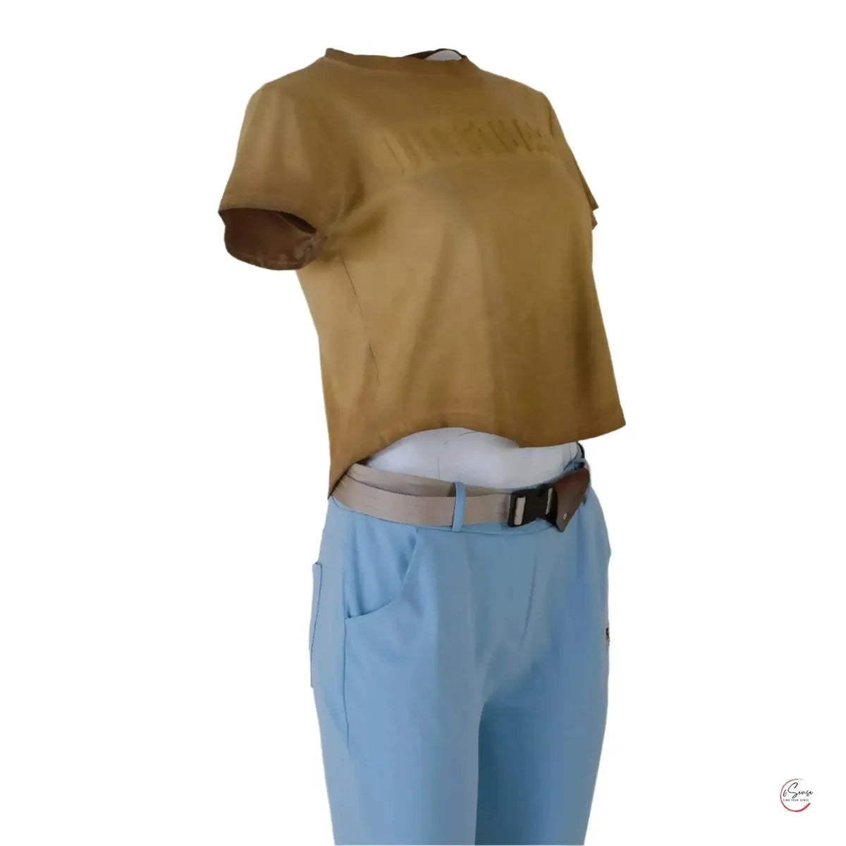 🌟 Дамска къса тениска JILLSTUARTS – винтидж кафява магия 🌟