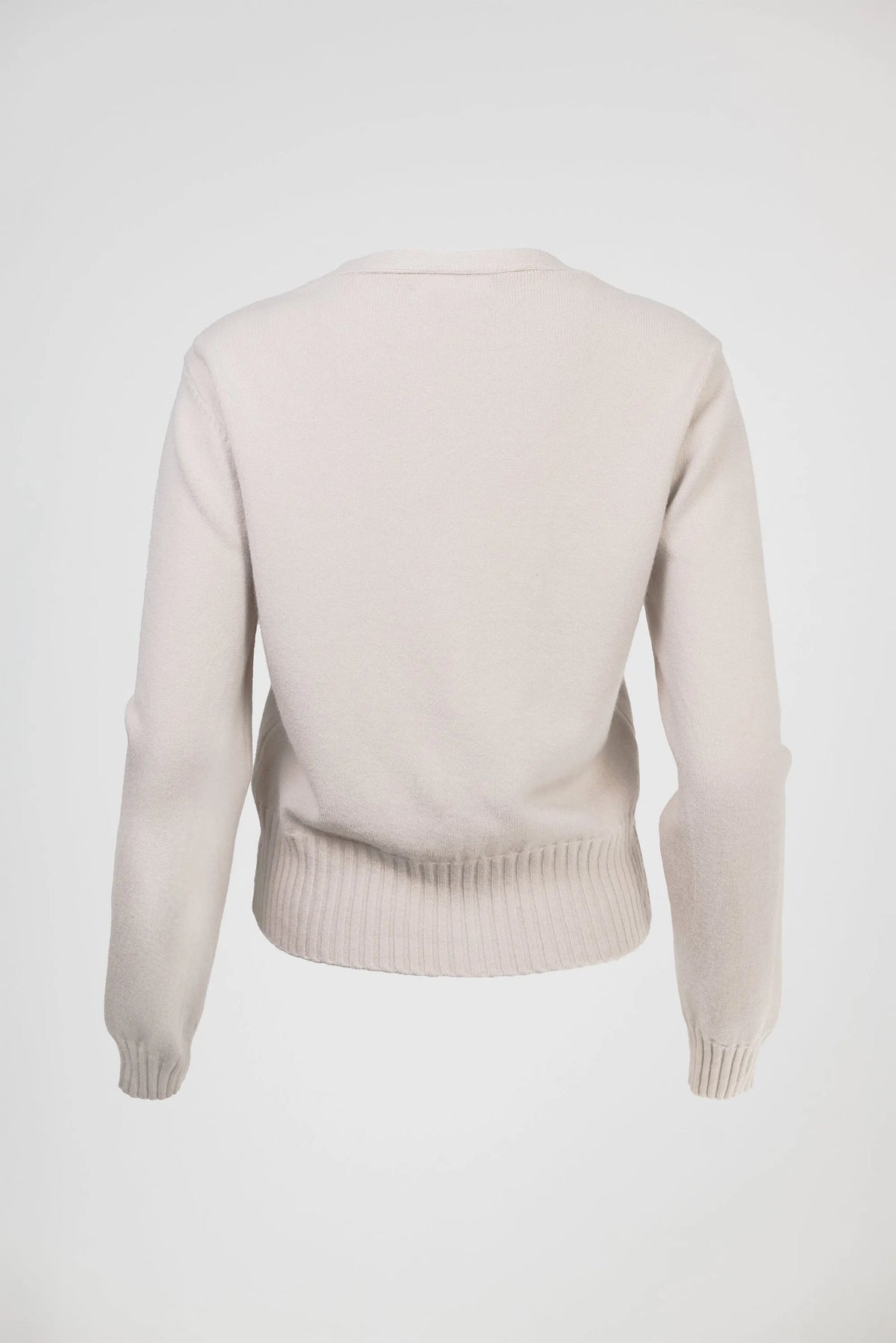 Дамска плетена жилетка в екрю с дантела – Ivory Lace Cardigan-жилетки-6Sense