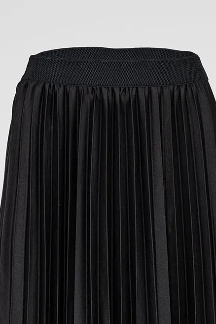 Дамска плисирана пола - черна - Emma-Поли-6Sense