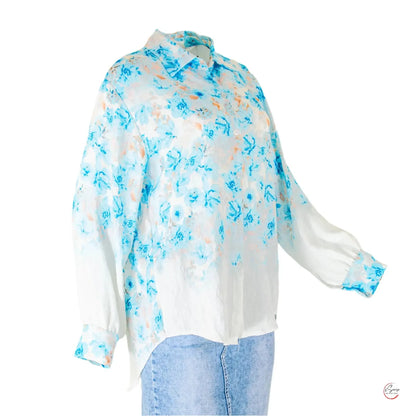 Дамска риза с издължена задна част | колекция есен-зима