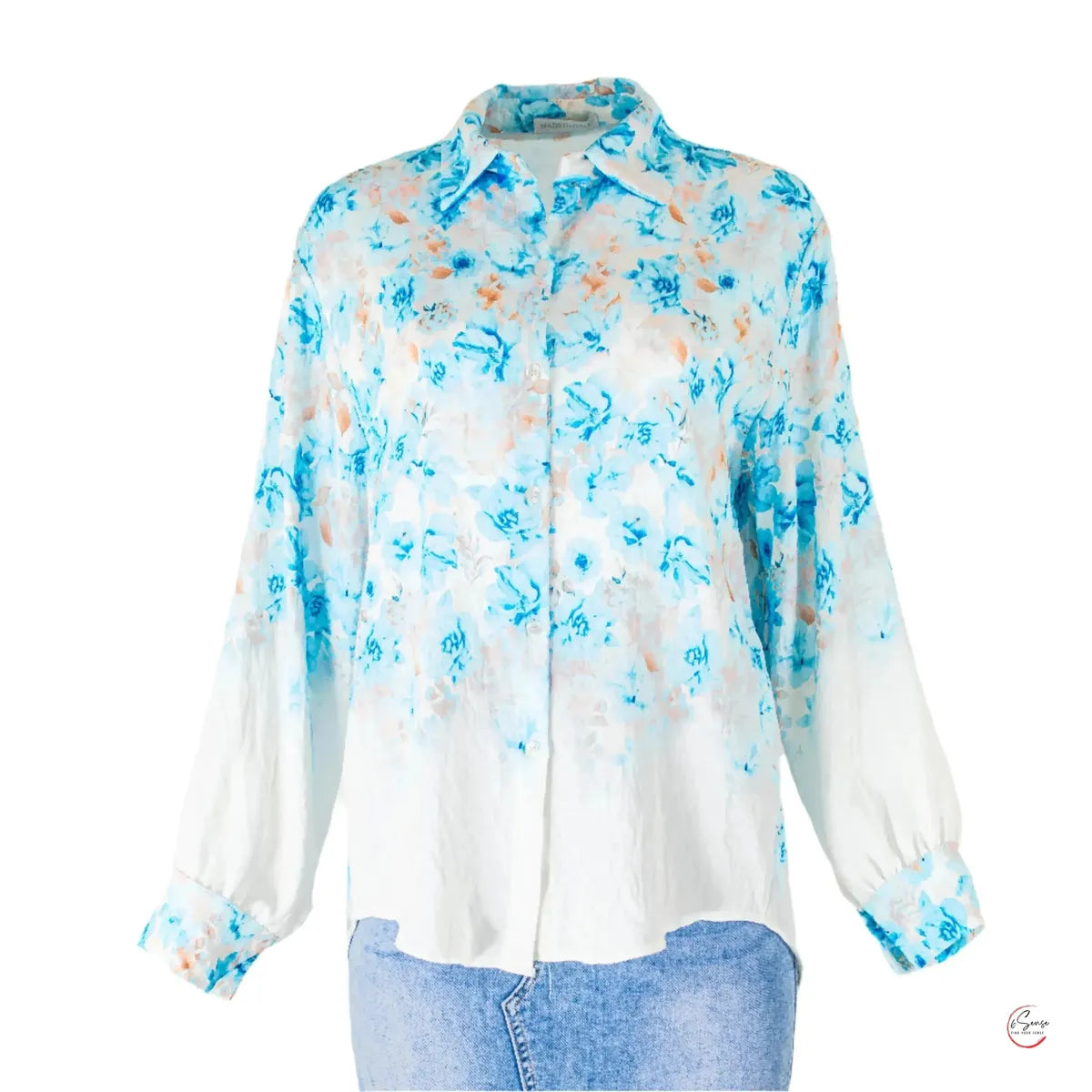 Дамска риза с издължена задна част | колекция есен-зима